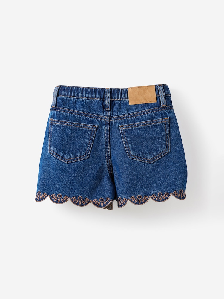Cotton On Blue Snap Front Denim Shorts - Image 2 of 3