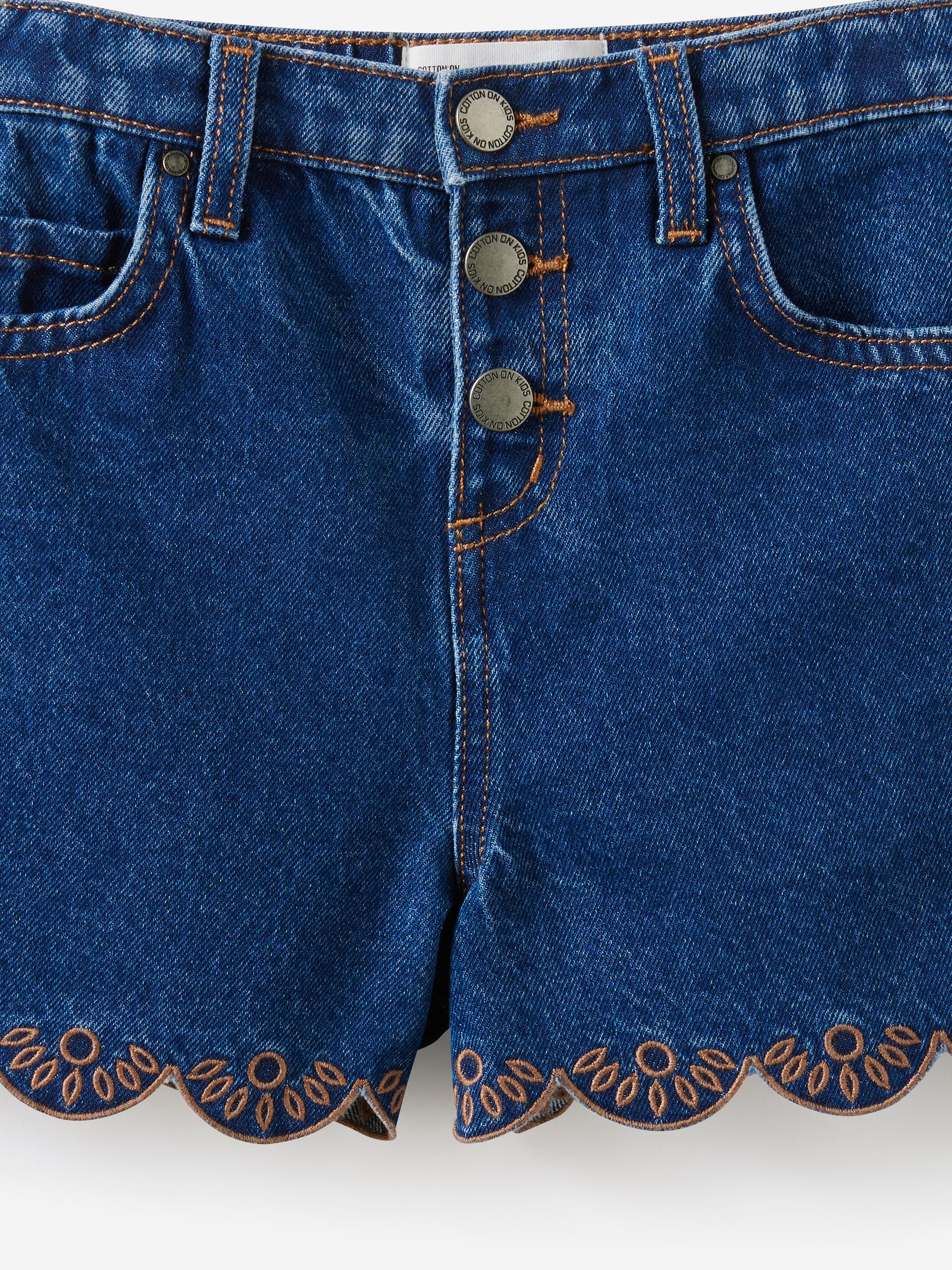 Buy Cotton On Navy Blue Snap Front Denim Shorts from Next South Africa