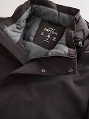 Hnědá - Nepromokavý kabát s kapucí a česanou podšívkou - Obrázek 9 z 10