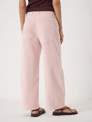 Hush Pink Cropped Bree Horseshoe Barrel Leg Jeans - Image 3 of 6