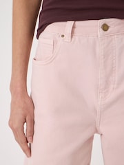 Hush Pink Cropped Bree Horseshoe Barrel Leg Jeans - Image 4 of 6