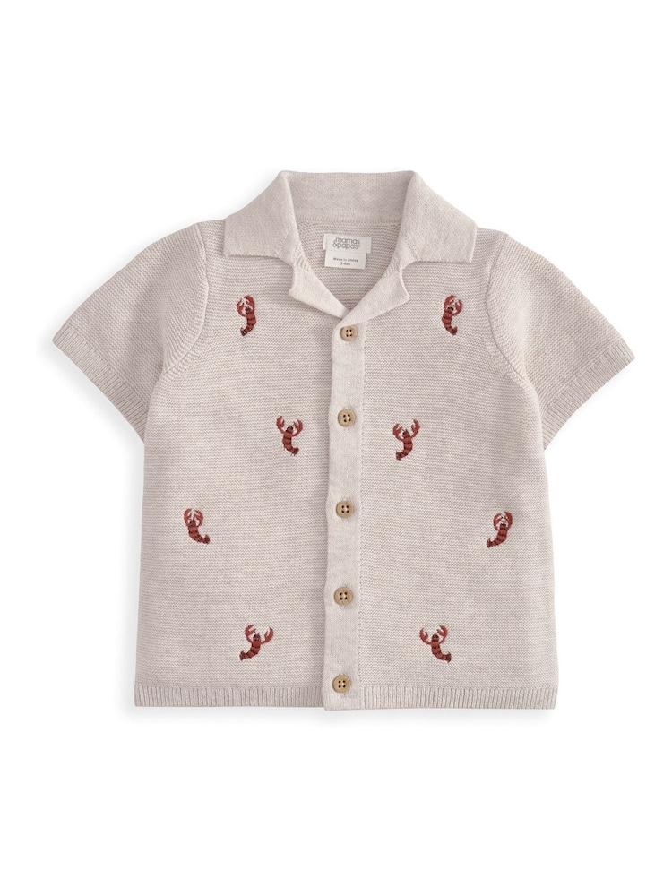 Mamas & Papas Knitted Lobster Shirt & Shorts - Imagen 2 de 3
