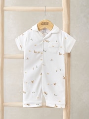 Mamas & Papas White Jersey Duckling Romper - Image 1 of 1