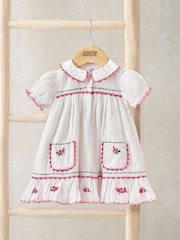 Mamas & Papas Collared Embroidered Dress - Bild 1 von 2