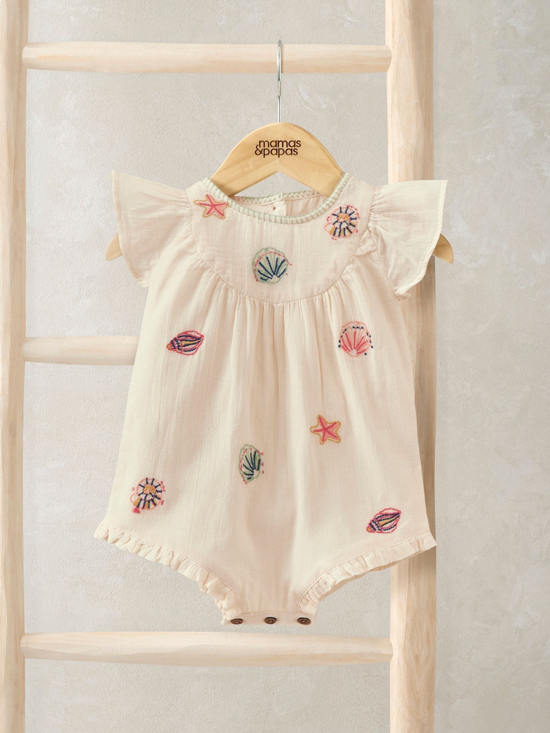 Next：日本 Mamas & Papas シーシェル 刺繍入り ロンパース from Next