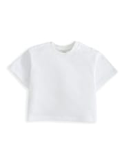 Mamas & Papas Green Stripe Twill Short Dungarees And Top Set - Image 3 of 3