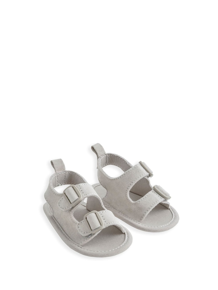 Mamas & Papas Brown Suede Sandals - Image 2 of 2