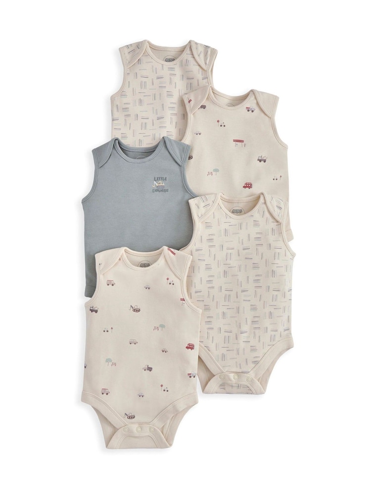 Mamas & Papas Little Explorer Bodysuits 5 Pack - Imaginea 2 din 2