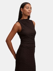 Forever New Brown Tahlia Textured Lace Tank Top - Image 2 of 5