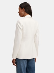 Forever New White Trixie Gold Button Blazer - Image 2 of 5