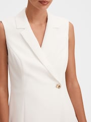 Forever New White Winslet Petite Wrap Blazer Mini Dress - Image 3 of 5