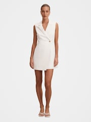 Forever New White Winslet Petite Wrap Blazer Mini Dress - Image 5 of 5
