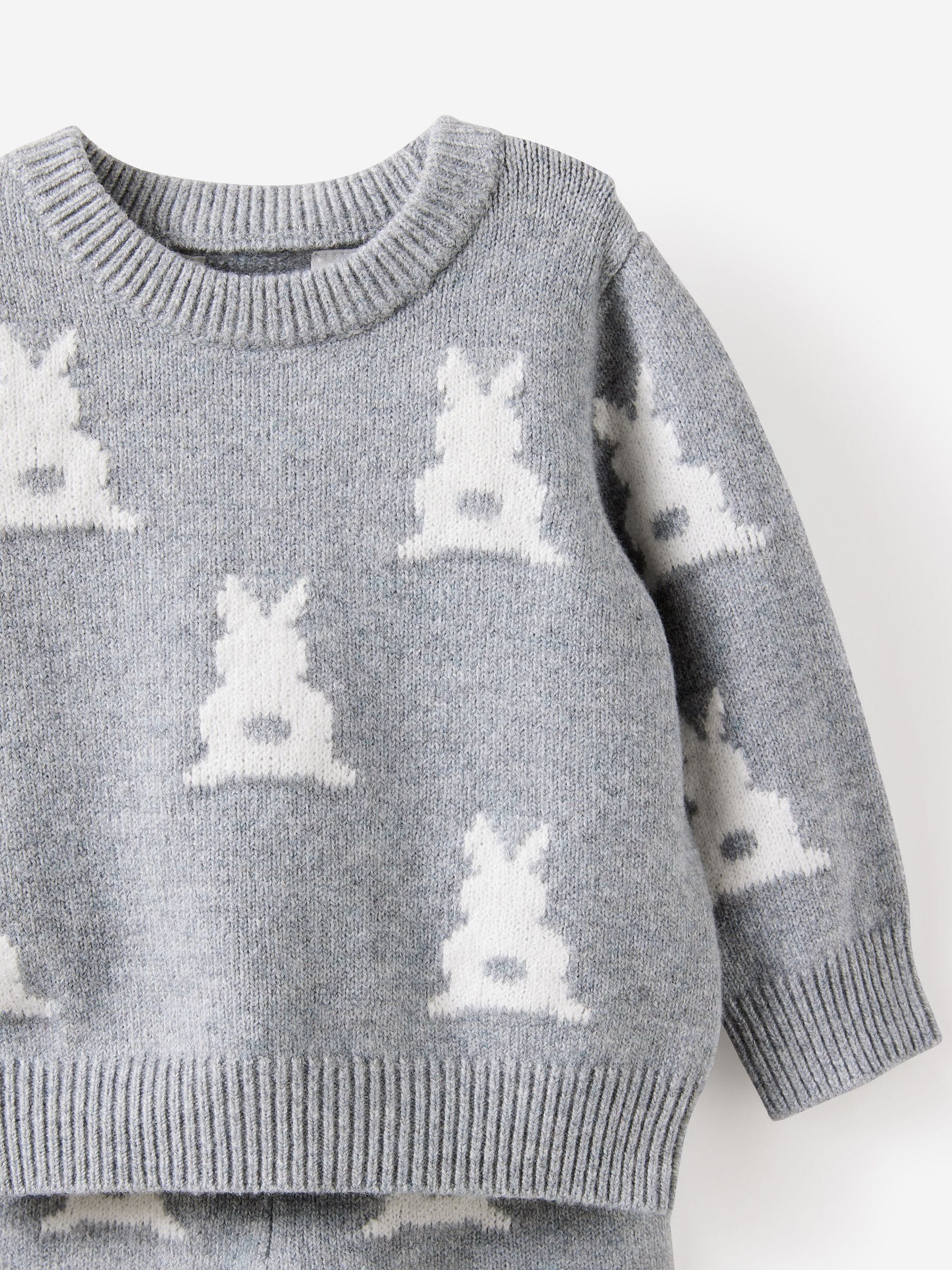 Buy Cotton On Grey Bundle Raglan Knit Jumper & Leggings Set from