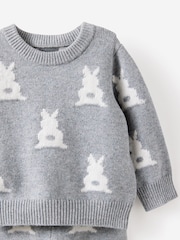 Cotton On Grey Bundle Raglan Knit Jumper & Leggings Set - Image 2 of 3