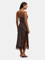 Forever New Brown Jess Lace Trim Midi Dress - Image 2 of 4