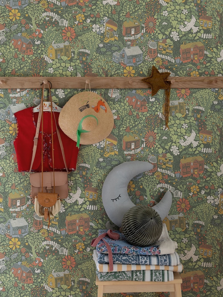 Galerie Wallcoverings Green Resan Kids 10.05M Wallpaper - Image 1 of 2