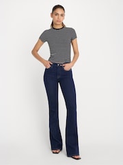 Good American Blue Good Legs Flare Jeans - Image 3 of 5