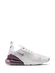Nike White Violet Pink Air Max 270 Trainers - Image 1 of 8