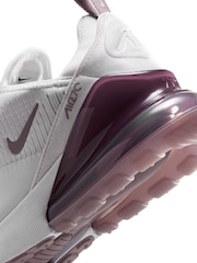 Nike White Violet Pink Air Max 270 Trainers - Image 7 of 8
