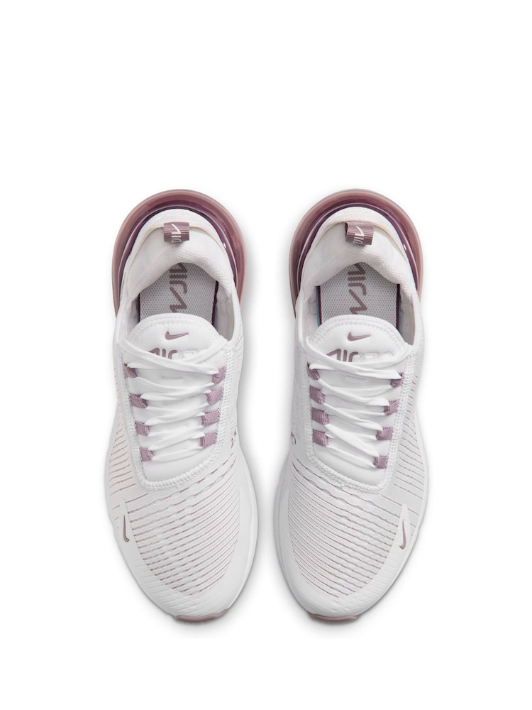 Nike White Violet Pink Air Max 270 Trainers - Image 8 of 8 Nike White Violet Pink Air Max 270 Trainers - Image 8 of 8