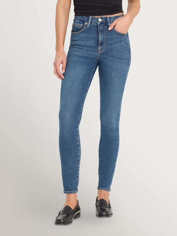 Good American Blue Legs Skinny Jeans - Image 1 of 6 Good American Blue Legs Skinny Jeans - Image 1 of 6