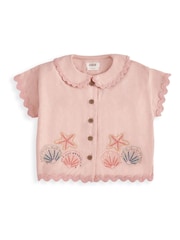 Mamas & Papas Pink Resort Shirt & Shorts Outfit Set - Image 2 of 3