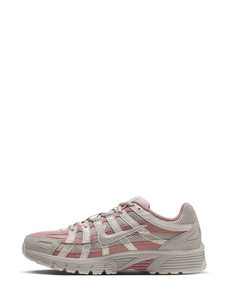 Nike Cream Pink P-6000 Trainers - Image 2 of 9