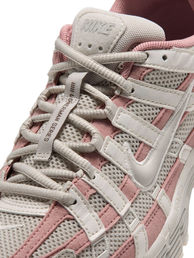 Nike Cream Pink P-6000 Trainers - Image 9 of 9