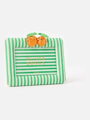 Oliver Bonas Green Fruta Green & White Orange Photo Frame 4x6 - Image 1 of 5