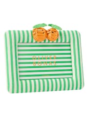 Oliver Bonas Green Fruta Green & White Orange Photo Frame 4x6 - Image 5 of 5