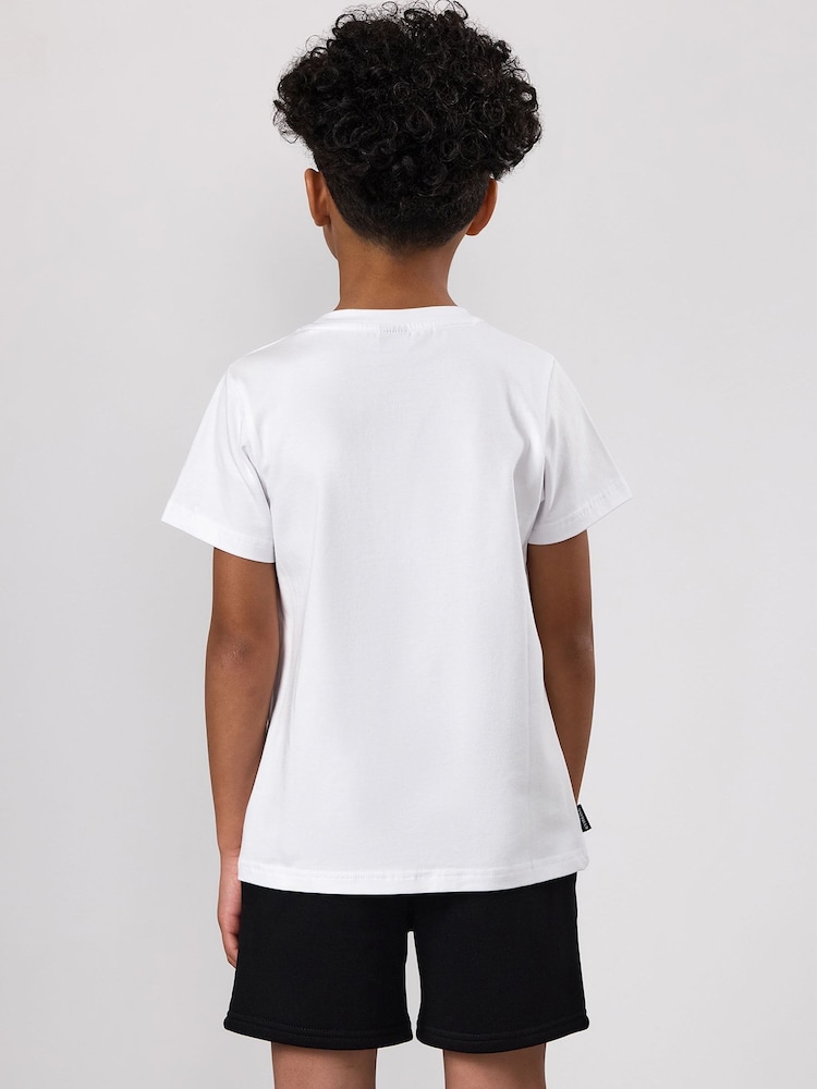 Gym King White Fundamental T-Shirt - Image 2 of 4 Gym King White Fundamental T-Shirt - Image 2 of 4