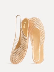 Linzi Nude Oceana Jelly Sling Back Sandals - Image 5 of 5