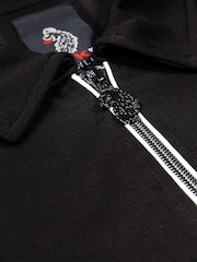 Luke 1977 Black Opal Zip Polo Shirt - Image 6 of 6