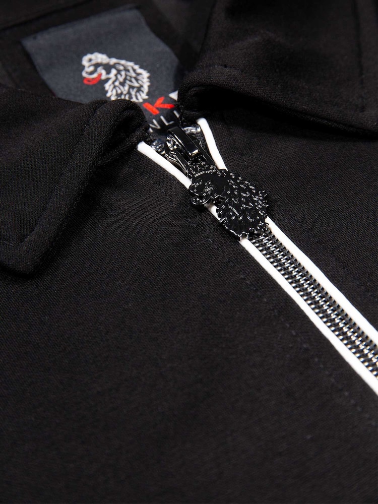 Luke 1977 Black Opal Zip Polo Shirt - Image 6 of 6 Luke 1977 Black Opal Zip Polo Shirt - Image 6 of 6
