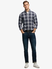 Superdry Blue Long Sleeve Cotton Lumberjack Shirt - Image 4 of 7