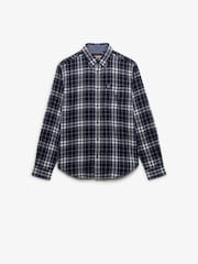 Superdry Blue Long Sleeve Cotton Lumberjack Shirt - Image 7 of 7