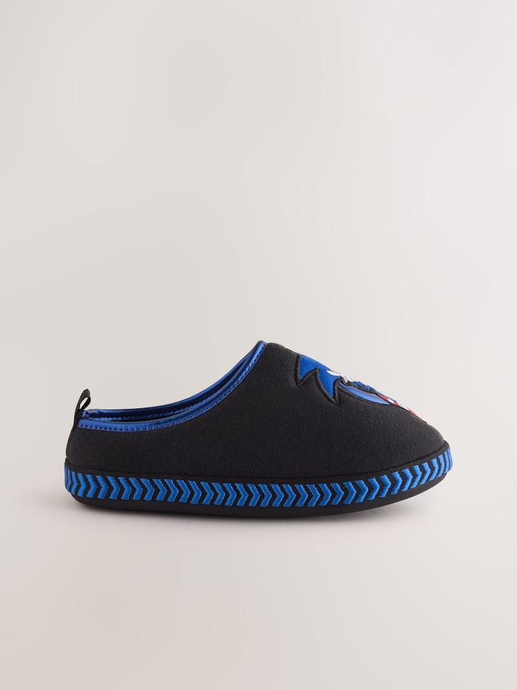 Black Sonic The Hedgehog Mule Slippers - Image 2 of 5 Black Sonic The Hedgehog Mule Slippers - Image 2 of 5