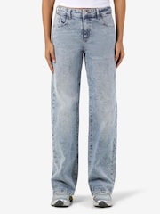 NOISY MAY Blue Mid Waisted Wide Leg Jeans - Image 3 of 7