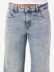 NOISY MAY Blue Mid Waisted Wide Leg Jeans - Image 4 of 7