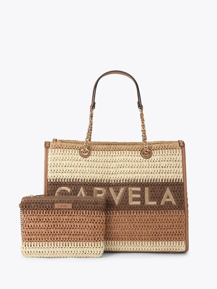 Carvela Nude Sorrento Raffia Tote Bag - Image 1 of 4