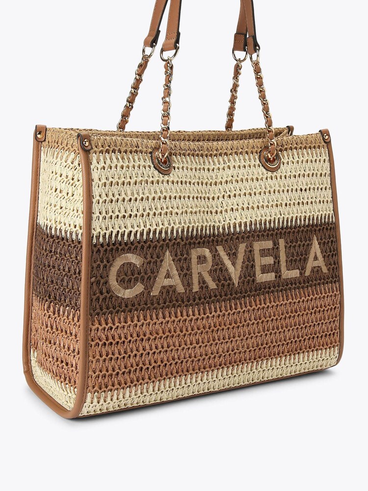 Carvela Nude Sorrento Raffia Tote Bag - Image 2 of 4