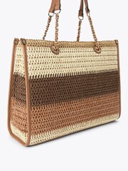 Carvela Nude Sorrento Raffia Tote Bag - Image 3 of 4