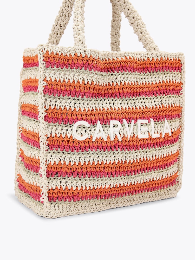 وردي - Carvela Nola Crochet Tote Bag - Image 2 of 4 وردي - Carvela Nola Crochet Tote Bag - Image 2 of 4