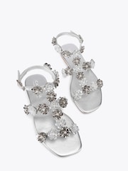 Carvela Silver Organza Sandals - Image 2 of 4