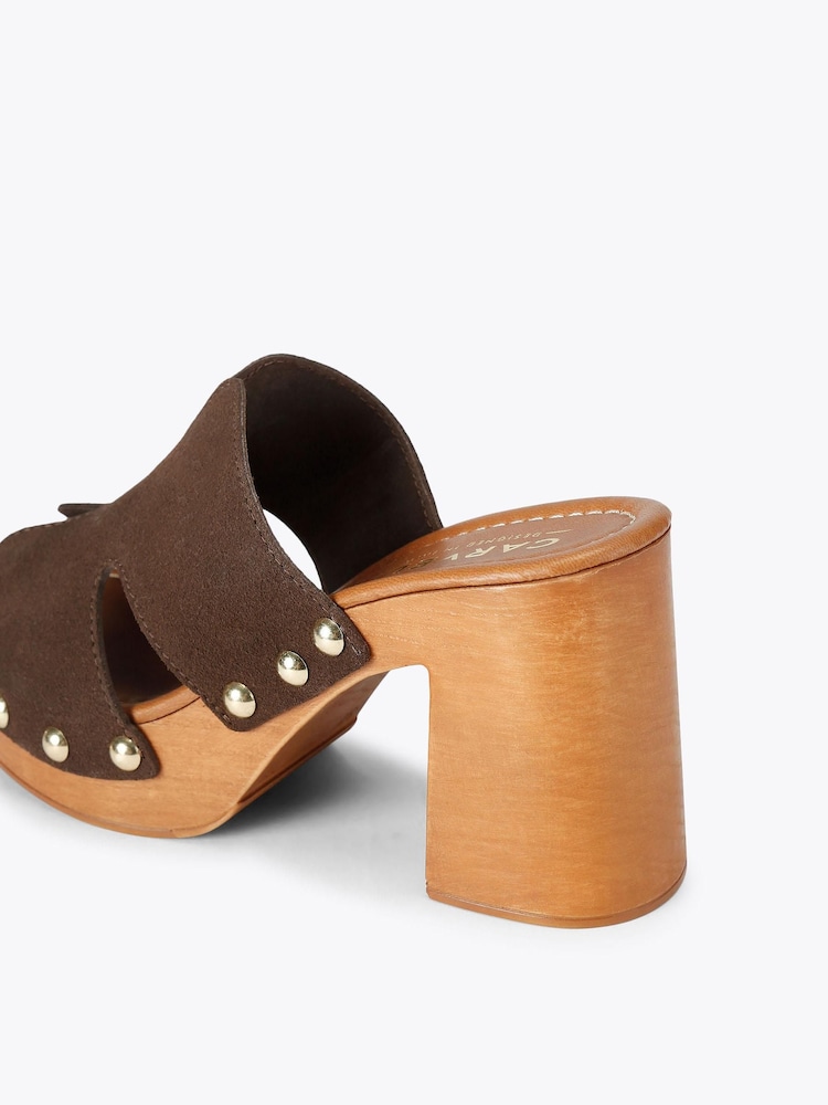 Carvela Brown Lava H Mule Flip Flop And Sandals - Image 4 of 4