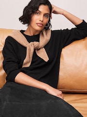 Qara - Supersoft Crew Neck Long Sleeve Jumper - 8şəkildən 1 şəkil