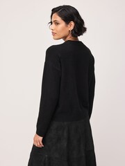 Qara - Supersoft Crew Neck Long Sleeve Jumper - 8şəkildən 4 şəkil