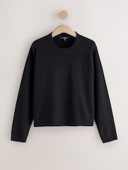 Qara - Supersoft Crew Neck Long Sleeve Jumper - 8şəkildən 6 şəkil