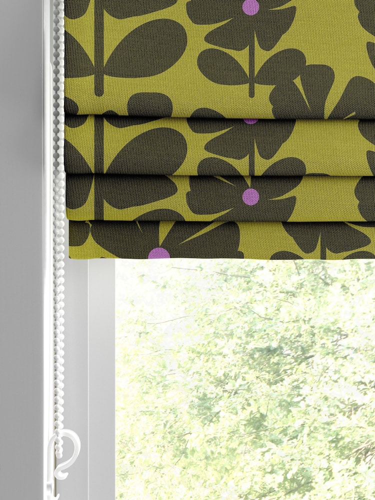 Orla Kiely Charteuse Wildflower Made to Measure Blinds - Image 2 of 6