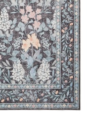 Think Rugs Dark Blue Versailles H1425 Floral Rug - Image 4 of 6